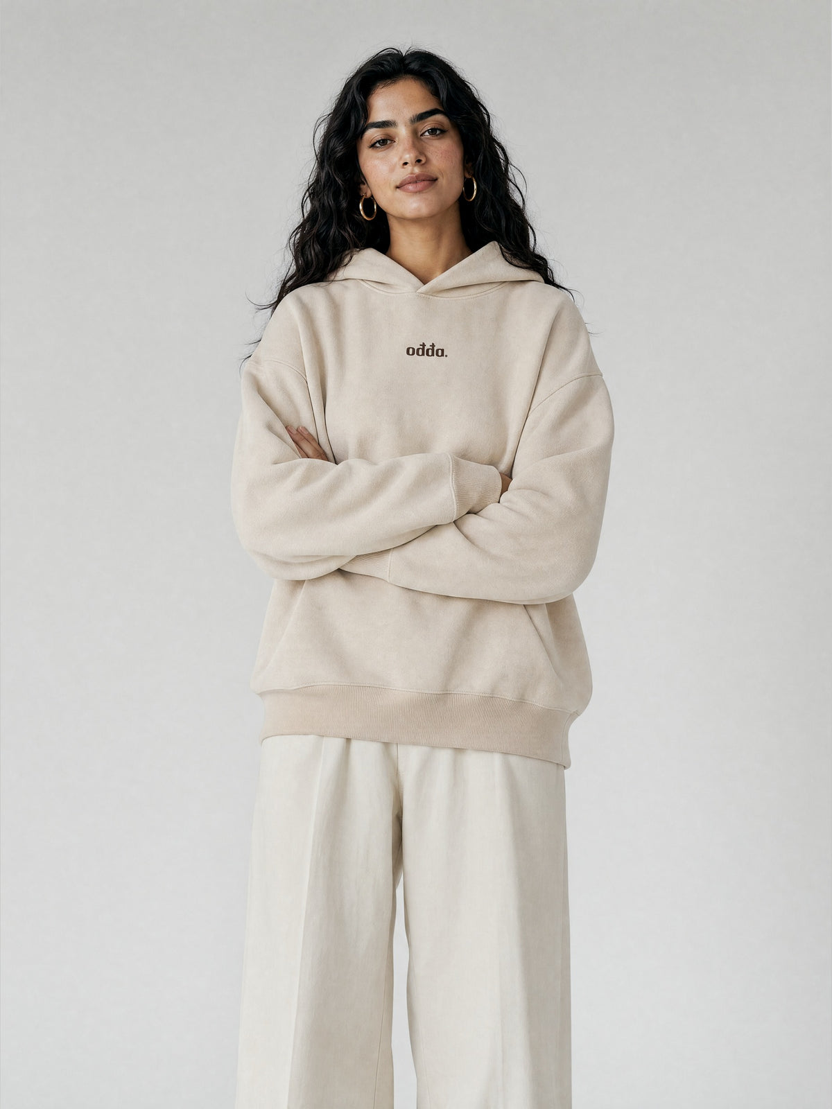 Odda French Terry Hoodie Beige