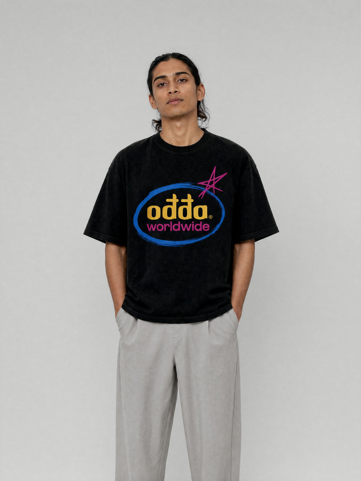 Odda Worldwide Tee Black